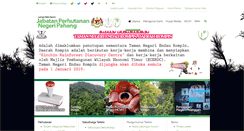 Desktop Screenshot of forestry.pahang.gov.my